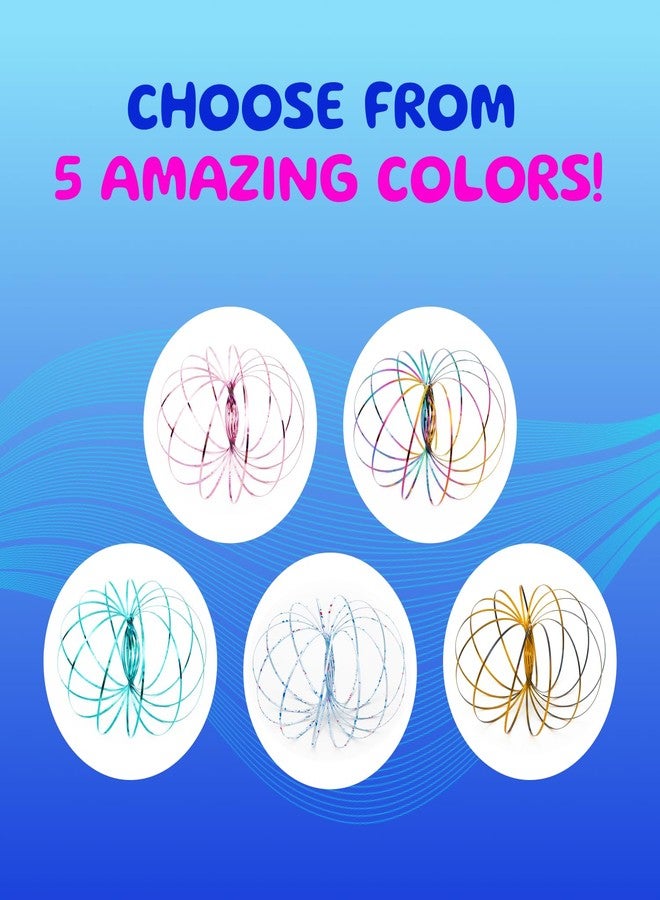 Mozi Geometric Magic Flow Bracelet - Easy to Use - 3D Bracelet Spiral Toy, Spinning Bracelet Spiral for Children and Adults (White Splatter) - Image 5